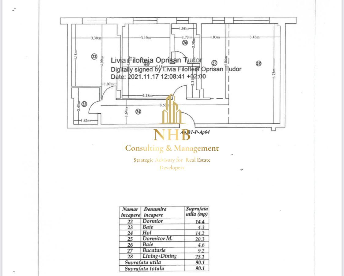 Apartament de vanzare - 3 camere + gradina -Grand Pipera Residence-PISCINA - Poză 27