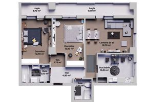 Apartament rezidențial NOU 3 camere - Poză 5