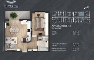 InvestZone vinde ap 2 camere in complex Riviera Oradea