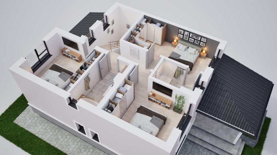 Casa tip duplex - 306 mp teren - Sura Mica - Poză 15