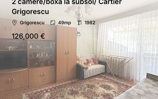 2 camere/boxa la subsol/ Cartier Grigorescu - Poză 1