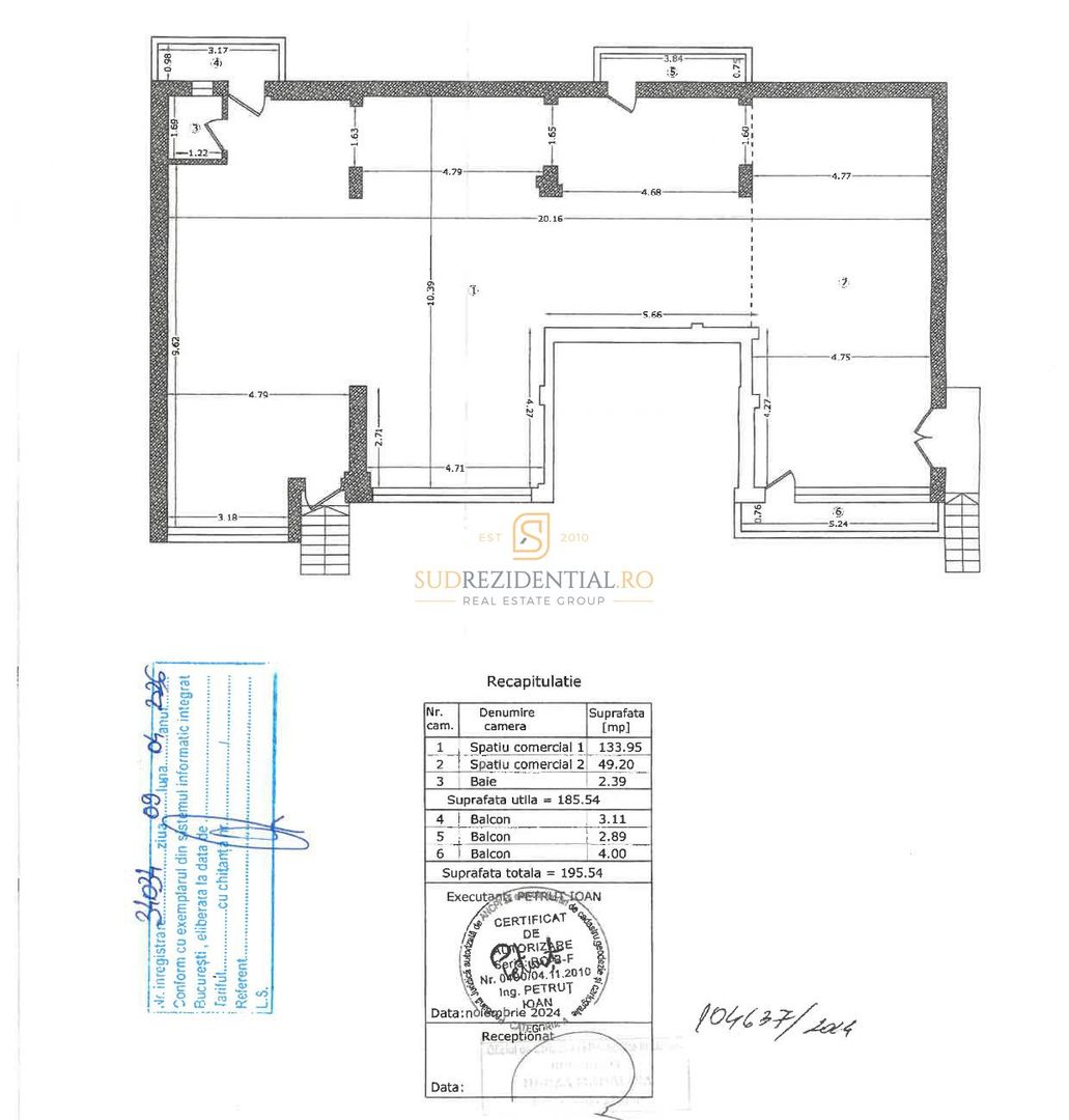 Spațiu comercial generos 185 mp, open space, Poștalionului, Sector 4 - Schiță 3