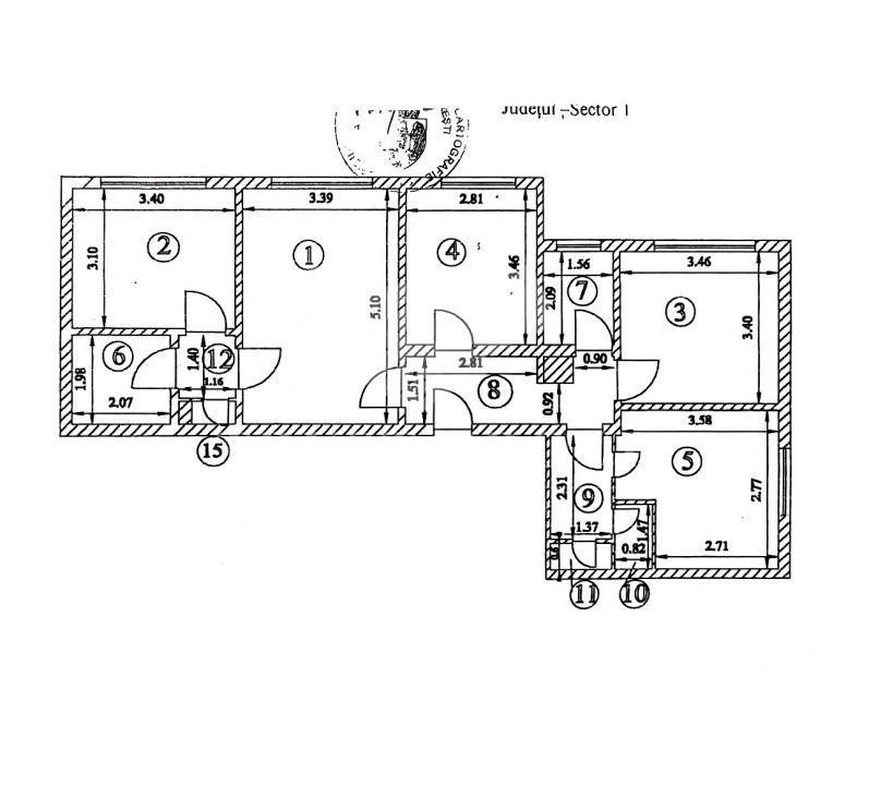Apartament 4 camere Domenii | Imobil 1980 - Poză 9