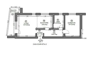 Apartament 2 camere Dumbravita - bloc nou - Schiță 8