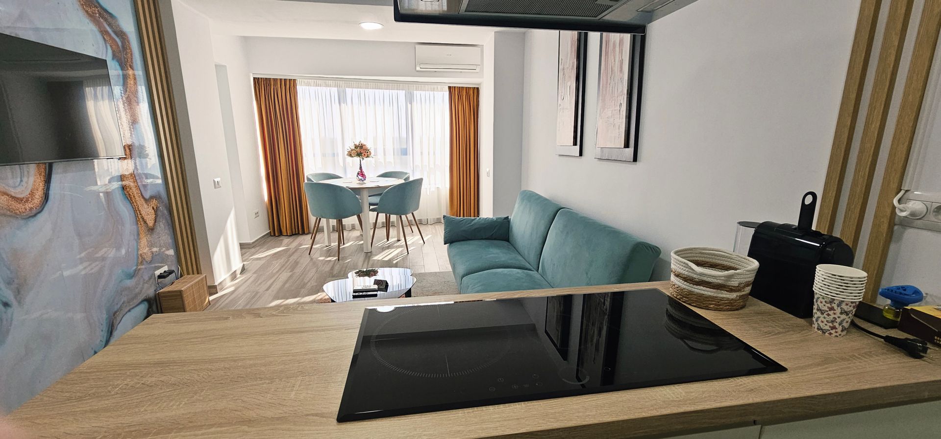 Sea View Olimp, Apartament 3 camere mobilat, vedere la mare - Poză 2