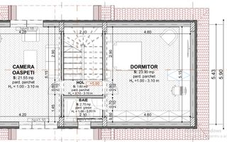 vila 5cam-indiv la calcan-perete propriu/centru Popesti Leordeni - Poză 11