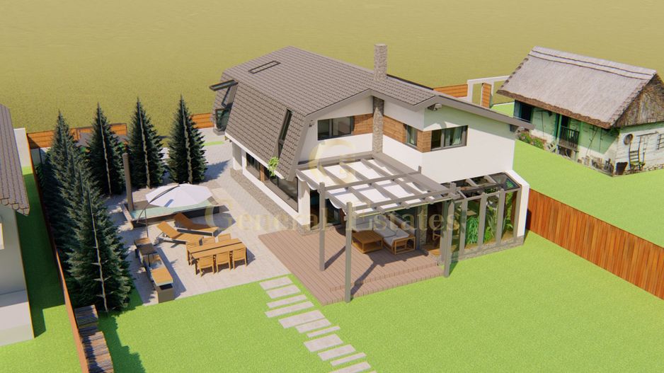 Casa moderna la rosu in Cristian - Poză 17