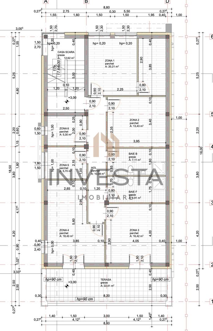 Cladire de Birouri 189 mp, parcare, curte - Zorilor, zona Republicii - Schiță 12