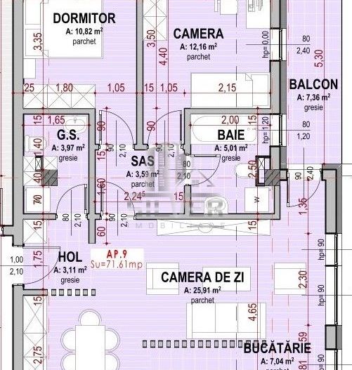 Apartament cu 3 camere/finisaje si parcare subt.incl./Somesului. - Poză 4