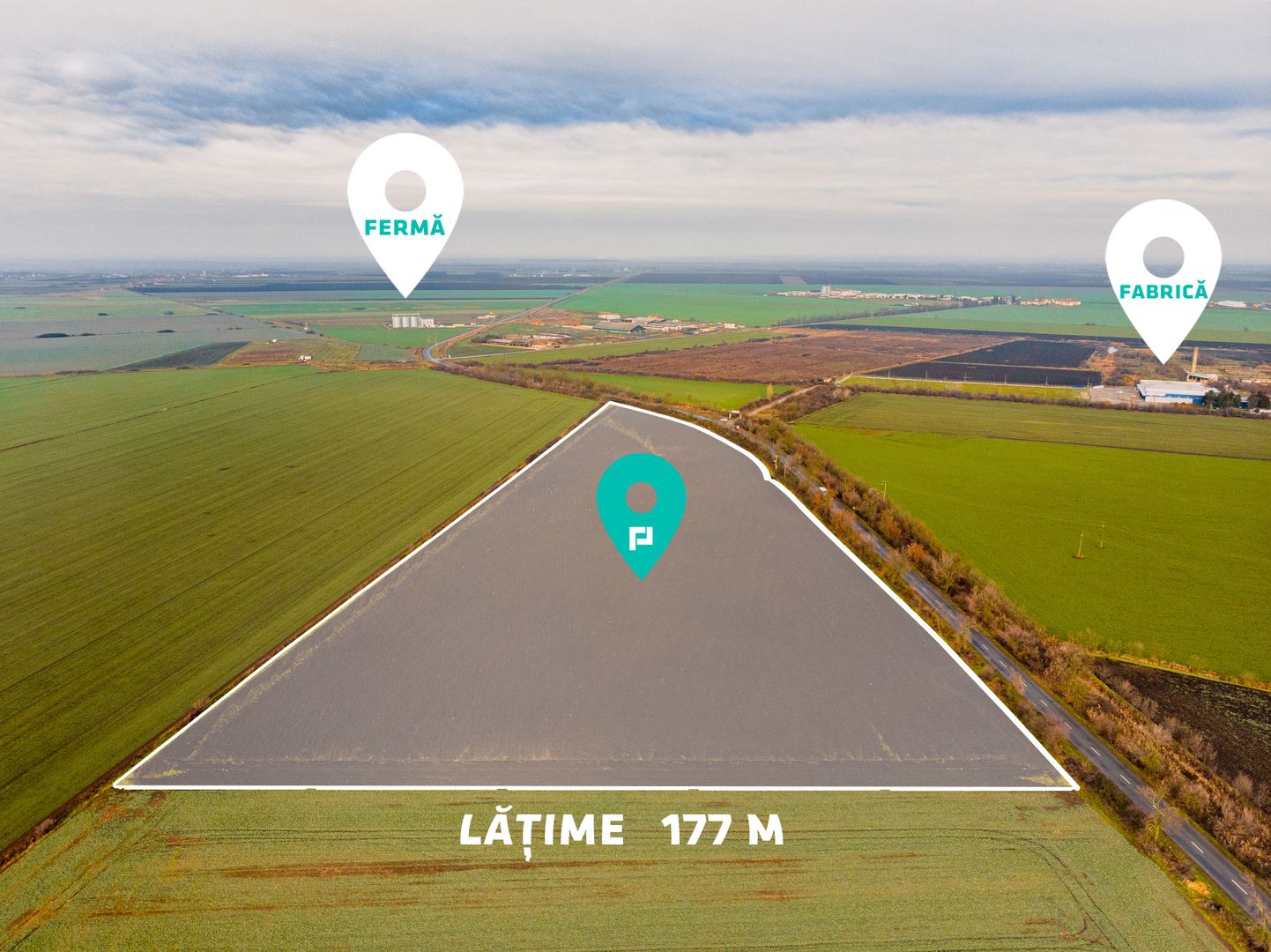 Teren la sosea cu 420 m front stradal - Poză 2