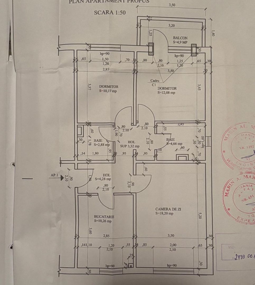 Aradului-Torontalului | 3 camere | Decomandat | Centrala Proprie | 2 bai - Poză 13