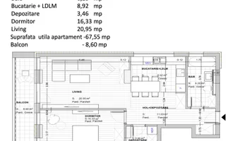 Apartament nou nelocuit 2 camere 67 mp zona Noua Aer Curat Natură și Confort - Poză 15