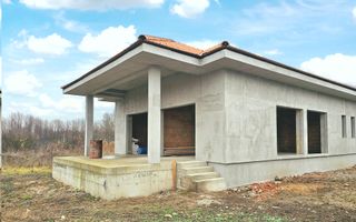 Casa nouă 123 mp utili, semifinisată, 535 mp teren, pod mansardabil - Poză 1