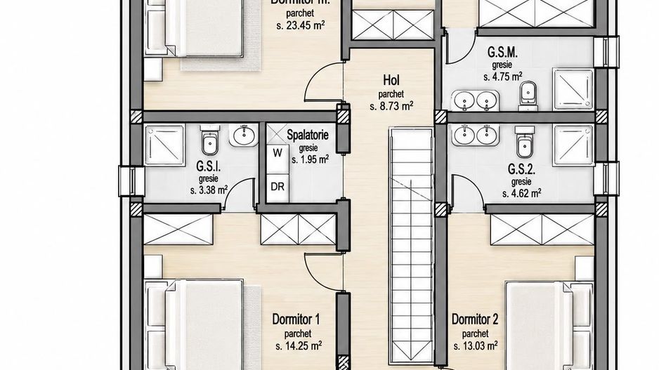 Vila Premium P+E, 4 dormitoare 4 Baii, Ghiroda Timisoara - Poză 33