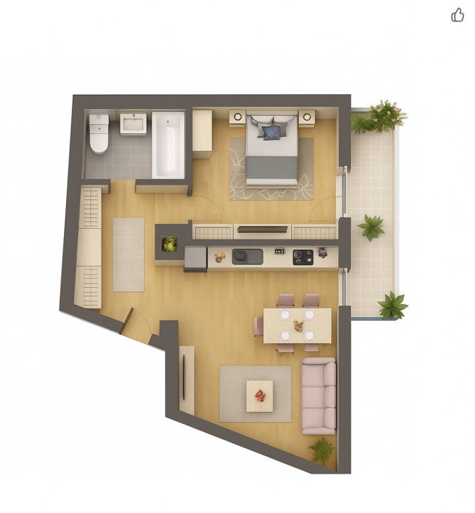 Tomis Plus - Celine Elegance - Vânzare apartament cu 2 camere, etaj 1. - Poză 2