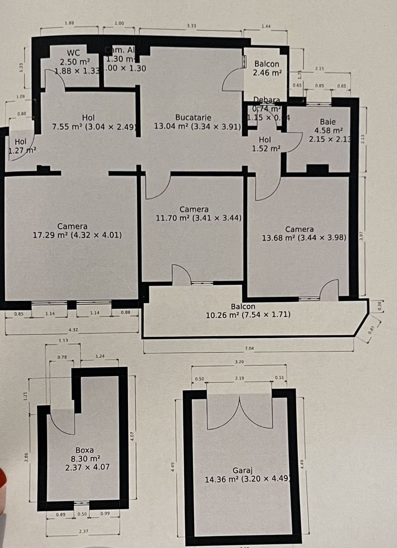 Apartament deosebit cu 3 camere, garaj, cu vedere unică la râul Bega - Poză 23