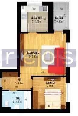 OCAZIE VANZARE 2 CAMERE - 4 MINUTE METROU GROZAVESTI - Schiță 5