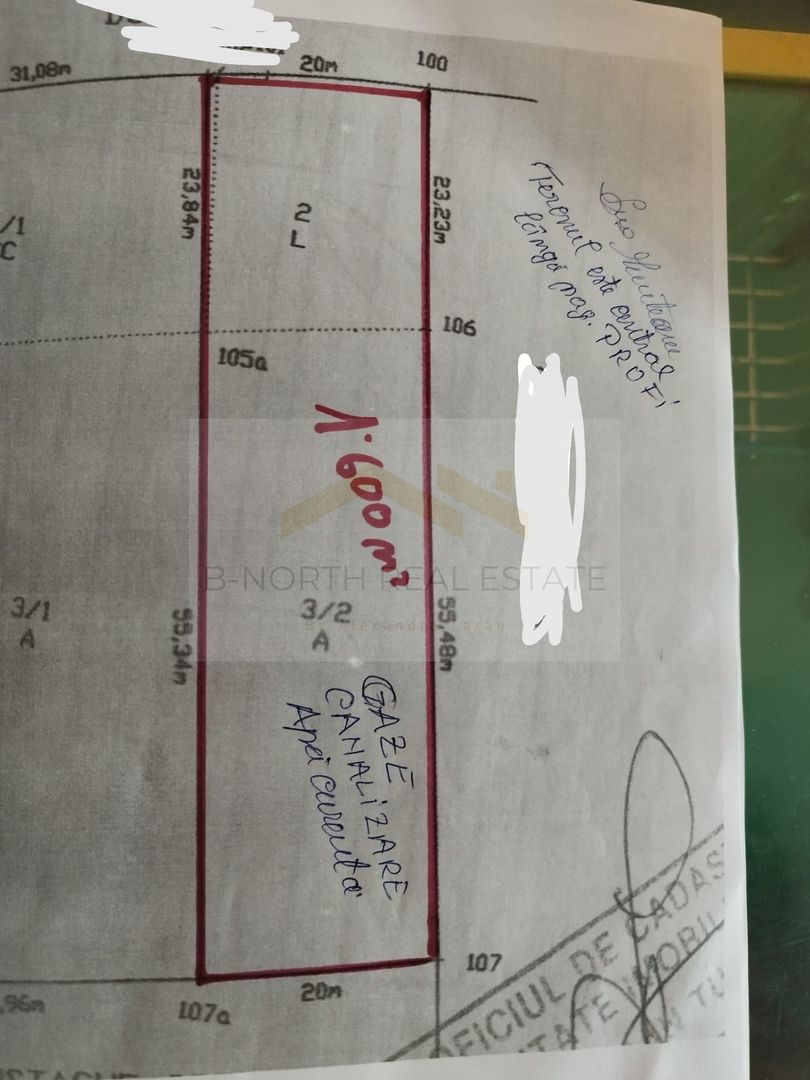 Teren 1.600 mp în Periș, lângă Profi, deschidere 20 ml - Schiță 4