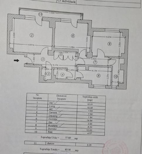Apartament Unirii / Fântâni - Poză 13