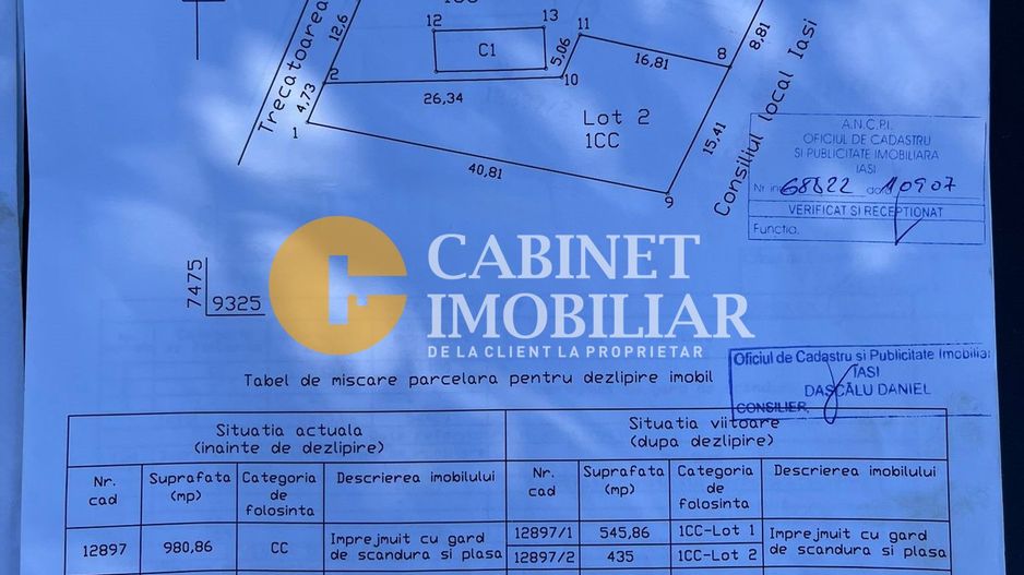 Teren ARCADIA - Splai Bahlui - 980mp - toate utilitatile - Poză 2