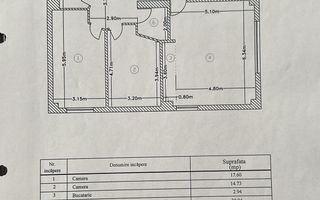 Apartament elegant cu 3 camere, la parter, într-o zonă liniștită din Pipera - Schiță 13