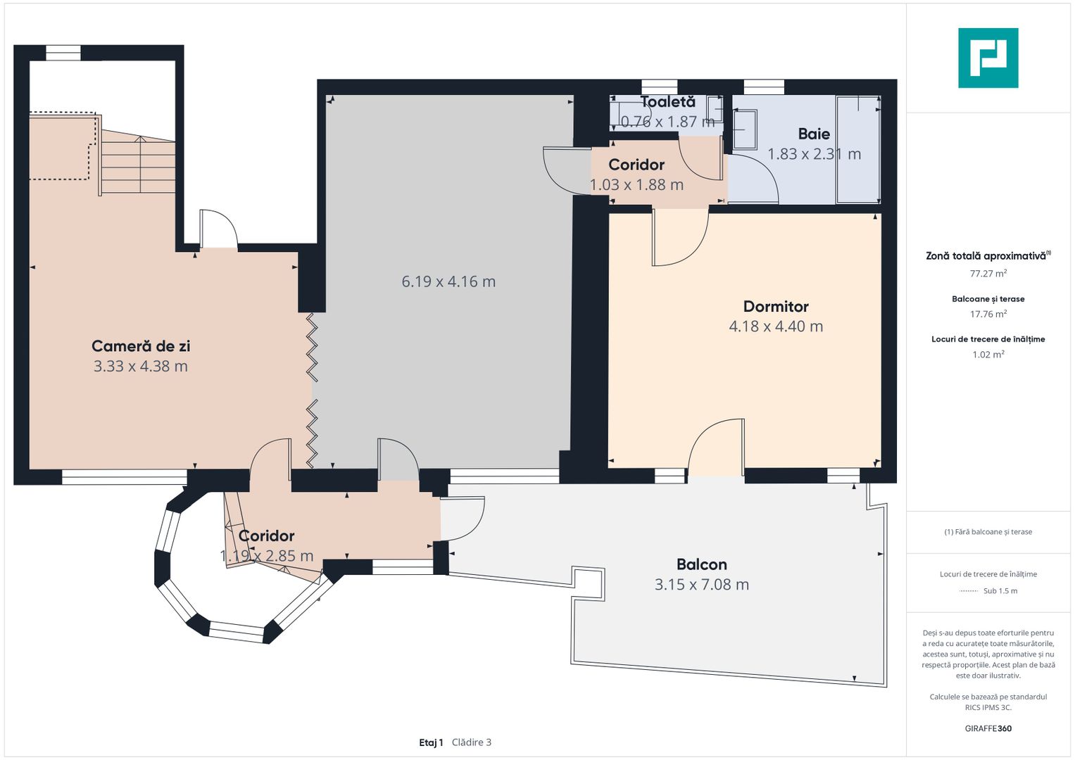 Proprietate multifuncțională centrală 1000 mp - Poză 35