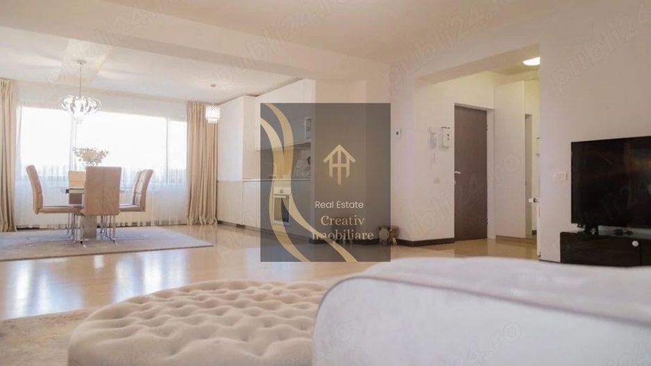 Apartament 3 camere, 115 mp util, mobilat, garaj subteran, curte - Poză 1