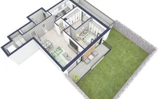 Apartament 3 camere | Design deosebit | Parter cu terasă și grădină |Sibiu - Schiță 13