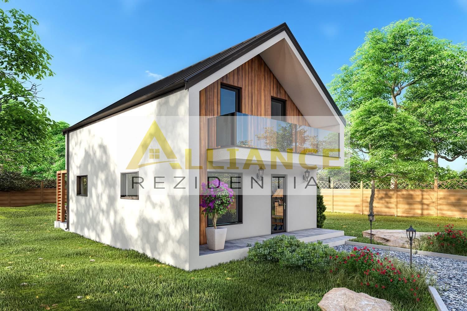 Vila individuala- 135mp utili- 4 camere- 468mp teren-beci - Poză 3