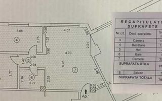 Apartament 2 cam mobilat, bloc 2011, suprafata utila 76mp - Poză 8