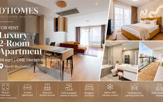 For Rent | Luxury 2-Room Apartment | 94 sqm | ONE Herăstrău Towers - Poză 1