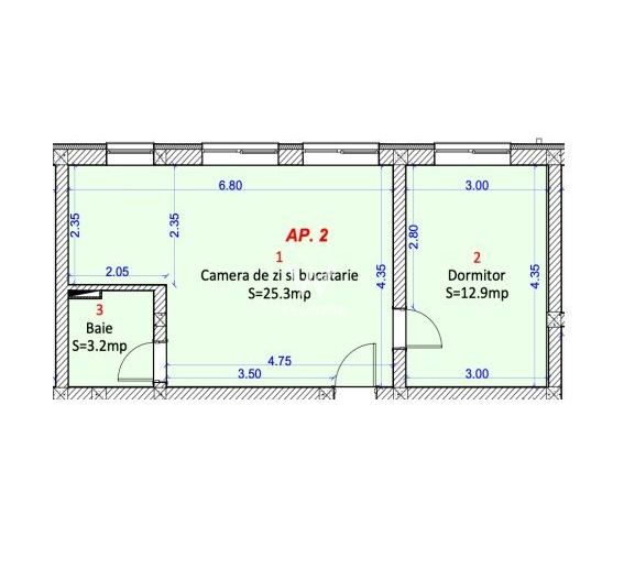 Apartament 2 camere - Selimbar Sibiu - Schiță 16