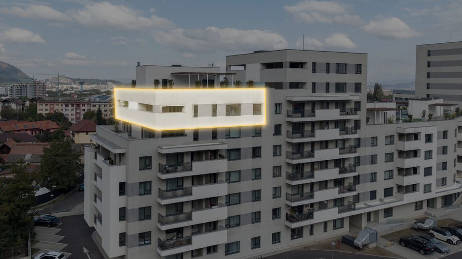 Penthouse 4 camere, 2 terase, panoramă munți și Tâmpa - Poză 30
