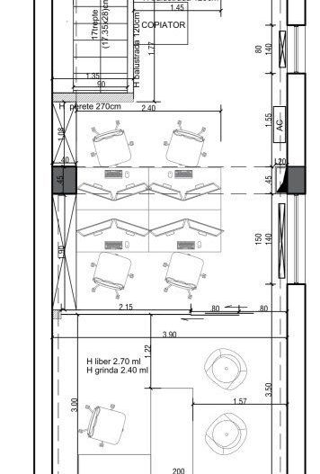 Duplex 3 camere amenajat birou/showroom, cu parcare inclusa - Poză 13
