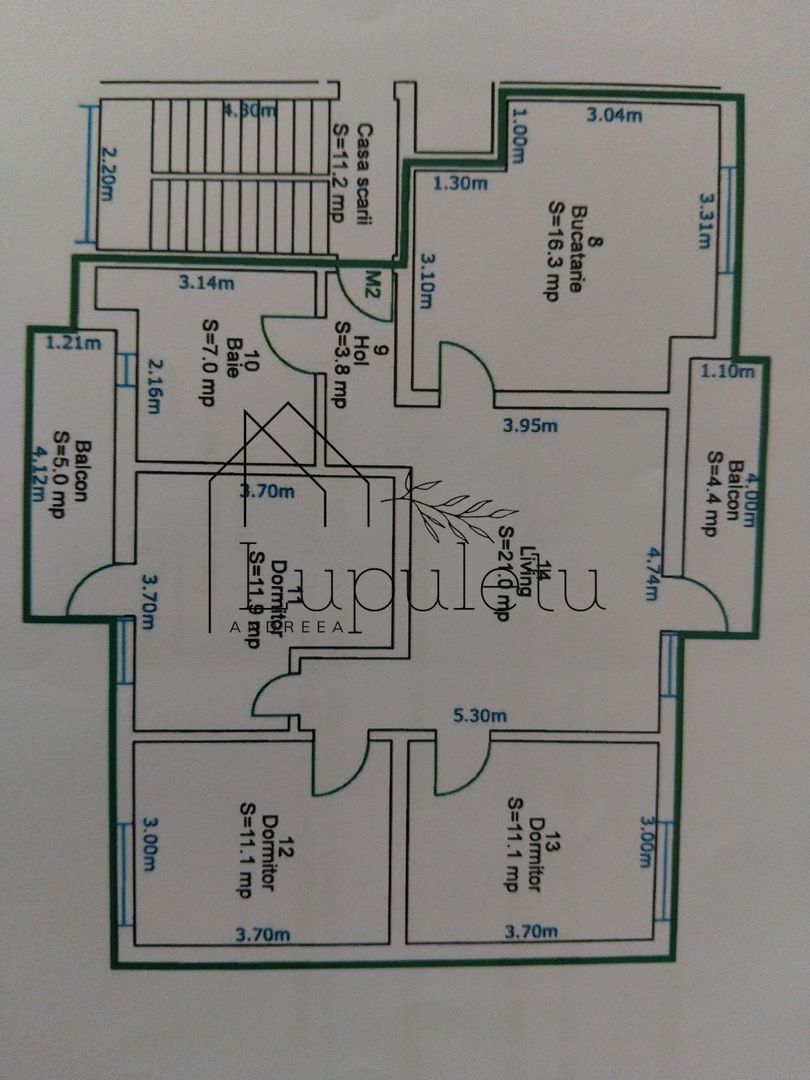 Apartament de Vânzare | 4 Camere | 2 Balcoane | 82MPU | Mihai Viteazul - Poză 4