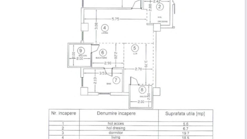 Apartament 2 camere,  spatios 75 mp pe IANCU NICOLAE 75 - Poză 9