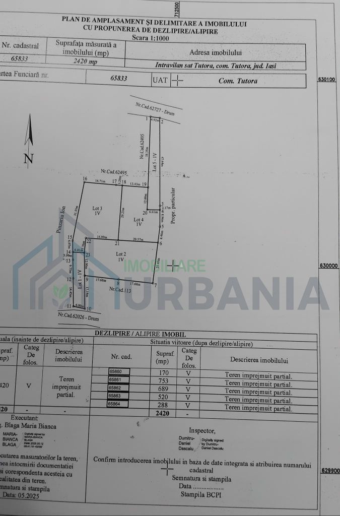Teren intravilan 808 mp in comuna Tutora, judetul Iasi - Poză 3