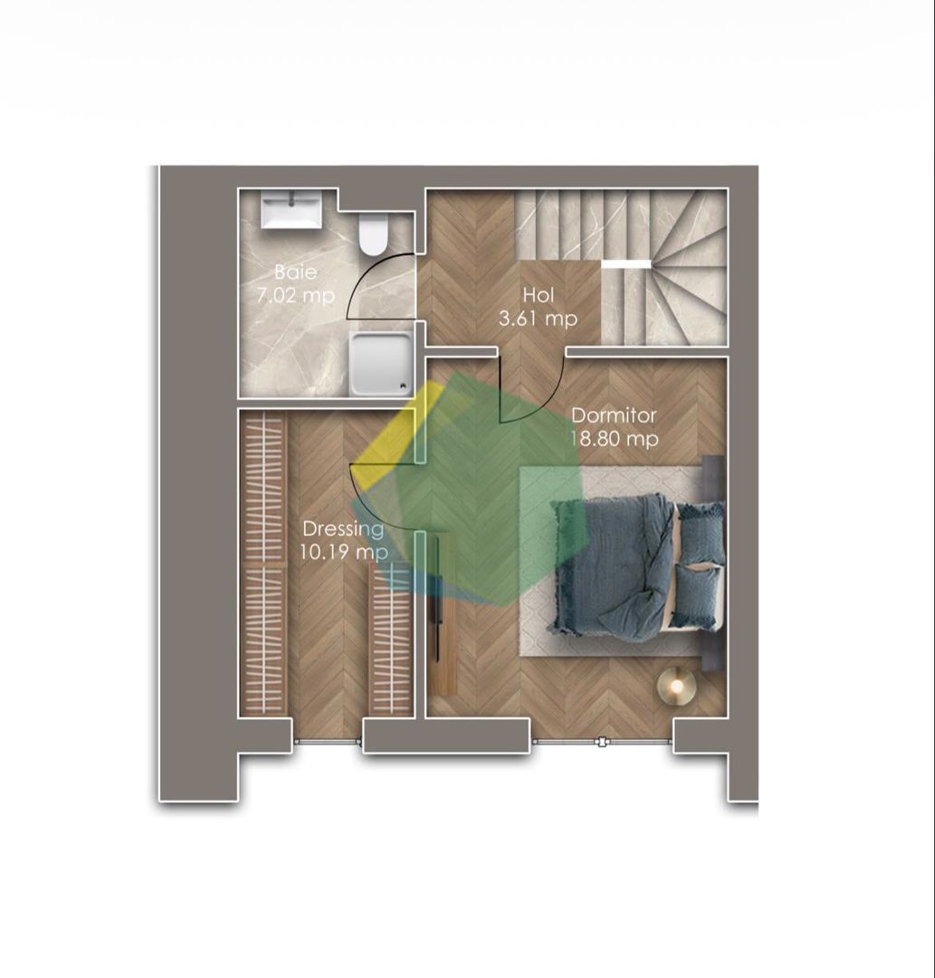 Vilă Duplex Otopeni/Metrou la 900 m/Spatioasa - Poză 7