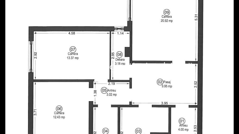 PRET NOU! Apartament decomandat 3 camere - str. Horia - COMISION 0% - Poză 7