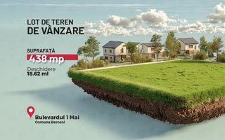 Teren intravilan 438 mp, Str. Lacramioarei - Comuna Berceni - Poză 1
