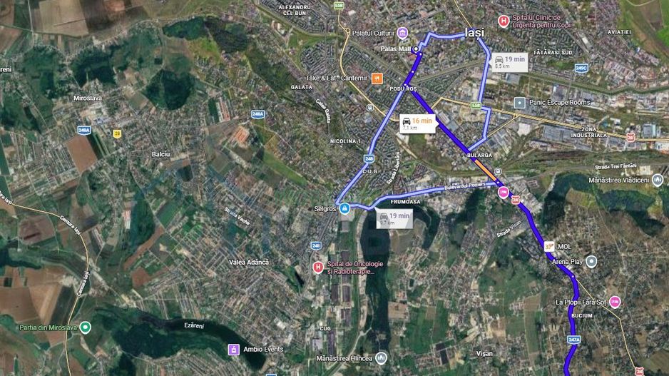 Bucium la 7km de centrul Iasului, loturi de 780mp priveliste splendida - Poză 2