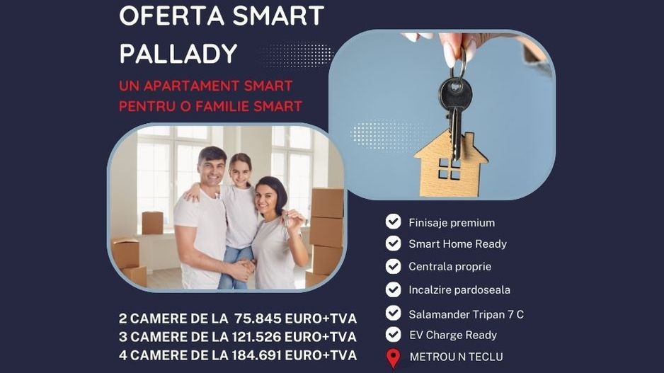 Apartament 2 camere Titan Pallady Metrou,SMART Home,EV CHARGE Ready, - Poză 1
