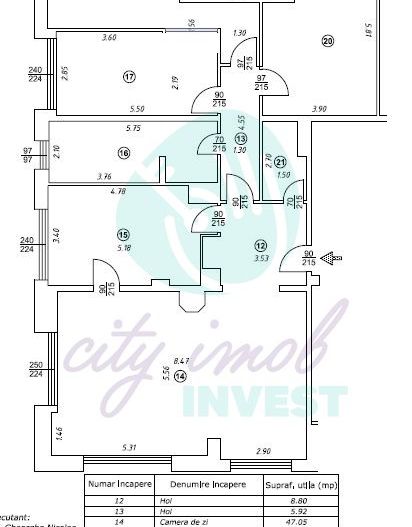 Apartament 4 camere | Primaverii - Schiță 13
