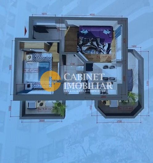 2 camere - Copou - 56mp - Poză 6