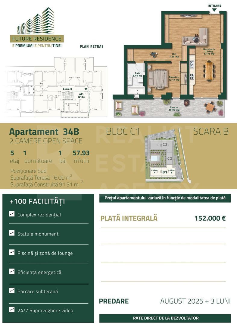 Vânzare, apartament, 2 camere, zona Torontalului, Timișoara - Poză 8