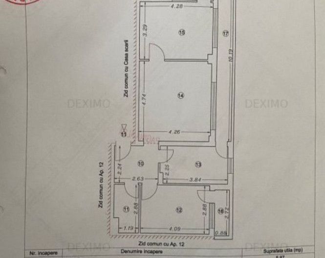 Tomis Plus - Apartament 3 camere confort 1, mobilat si utilat. - Poză 12
