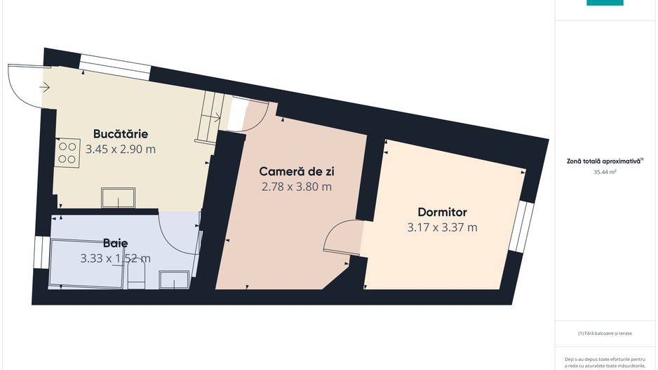 Apartament la curte comuna, Boul Roșu. - Poză 11