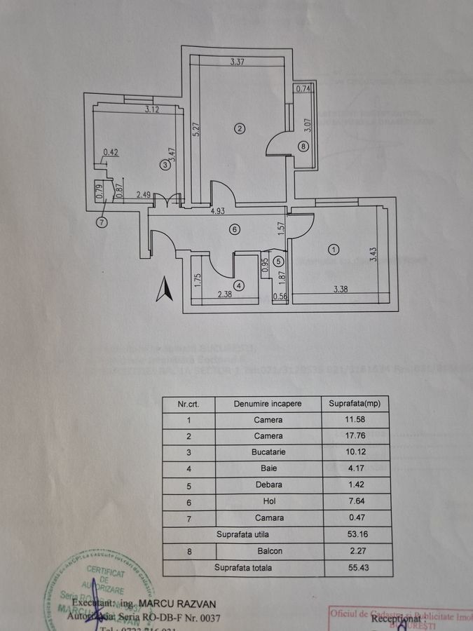 Apartament 2 camere decomandat – Drumul Taberei | 56 mp | Etaj 3 | Bloc 1982 - Poză 7