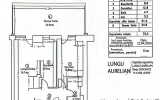 2 camere I parter I gradina proprie 83 mp I First Estates I 55 utili - Schiță 16