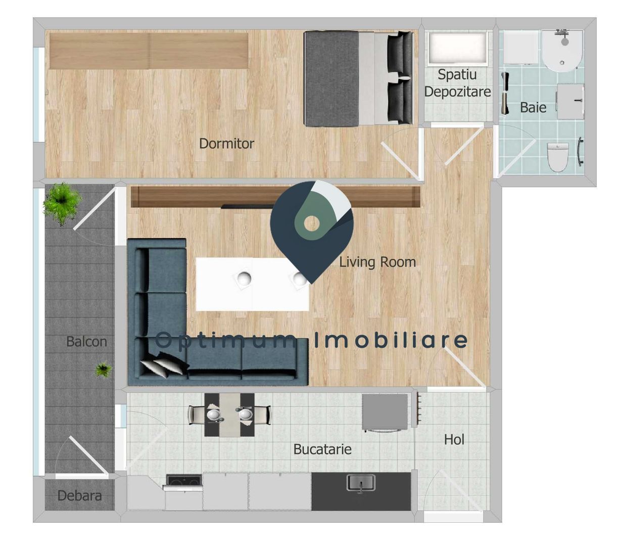 Apartament cu 2 camere de inchiriat in Zorilor, 2/4,  Golden Tulip ! - Poză 8